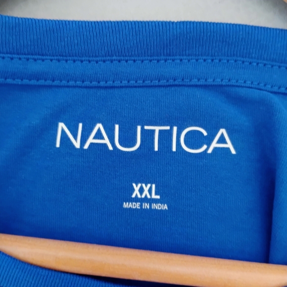 NWT-Nautica Men's Blue Sleepwear T-Shirt - Picture 3 of 6